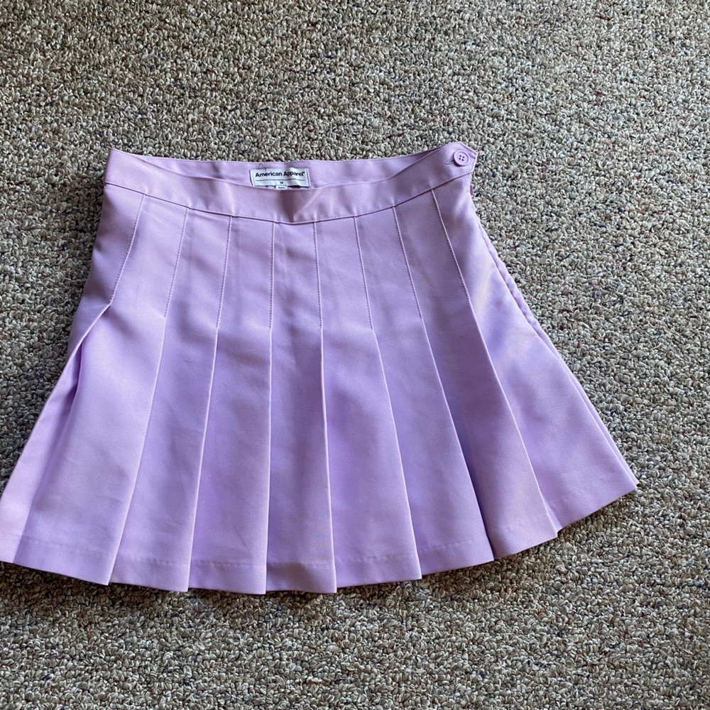 American Apparel Light Purple A-Line Skirt